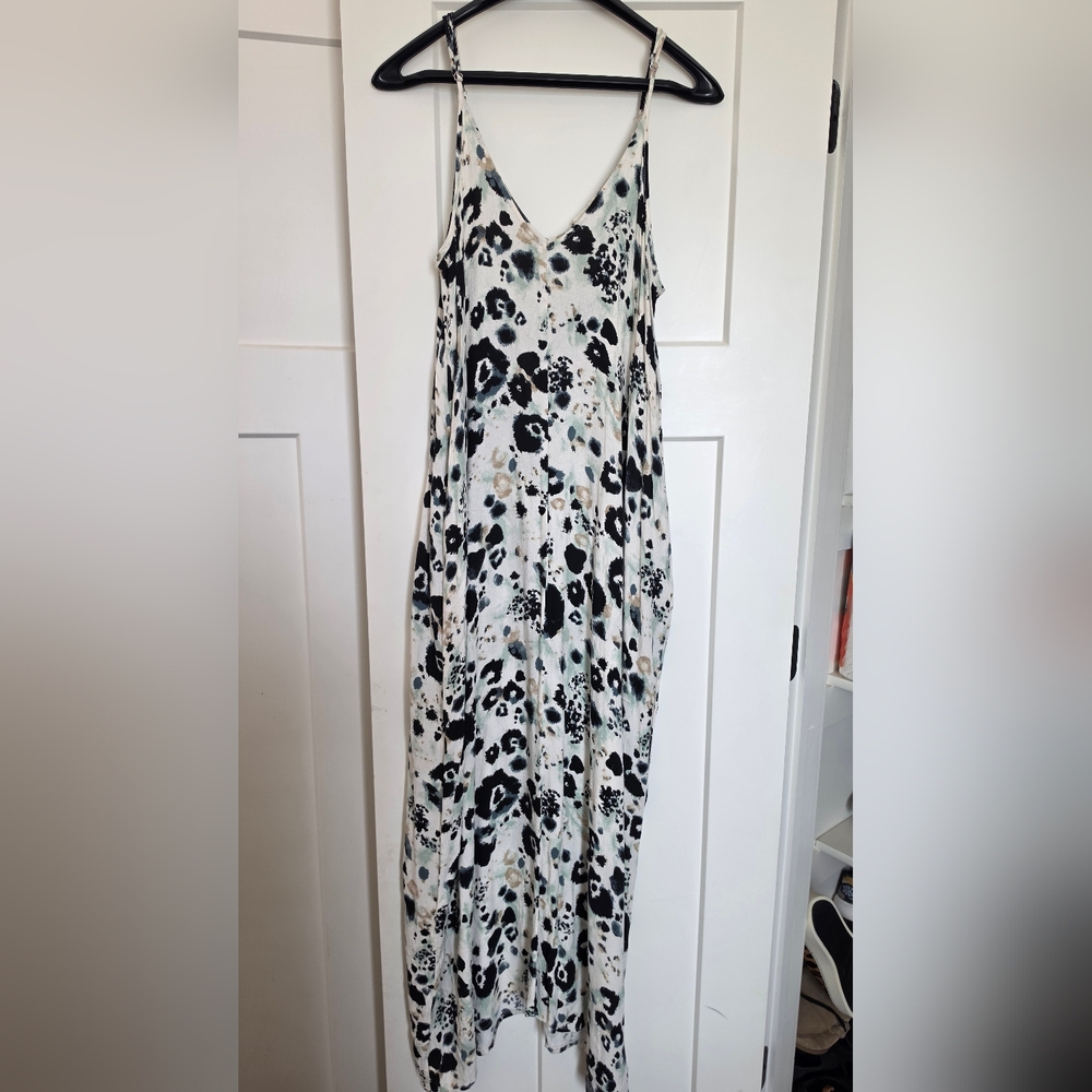 lovestitch Blue & White Floral Slip Maxi Dress